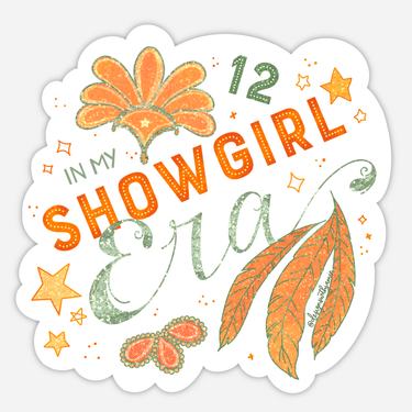 In My Showgirl Era Taylor Swift Sticker